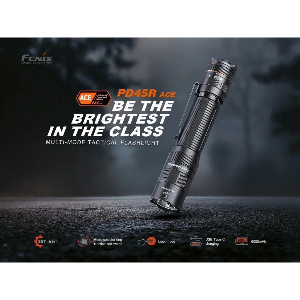 Fenix PD45R ACE ไฟฉายยุทธวิธีหลายโหมด
