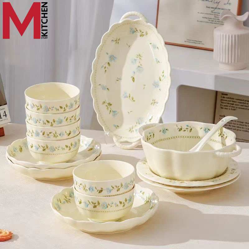 M KITCHEN จาน ชาม ถ้วย เซรามิค มีให้เลือกหลายขนาด สามารถเข้าไมโครเวฟ SCH (A3)