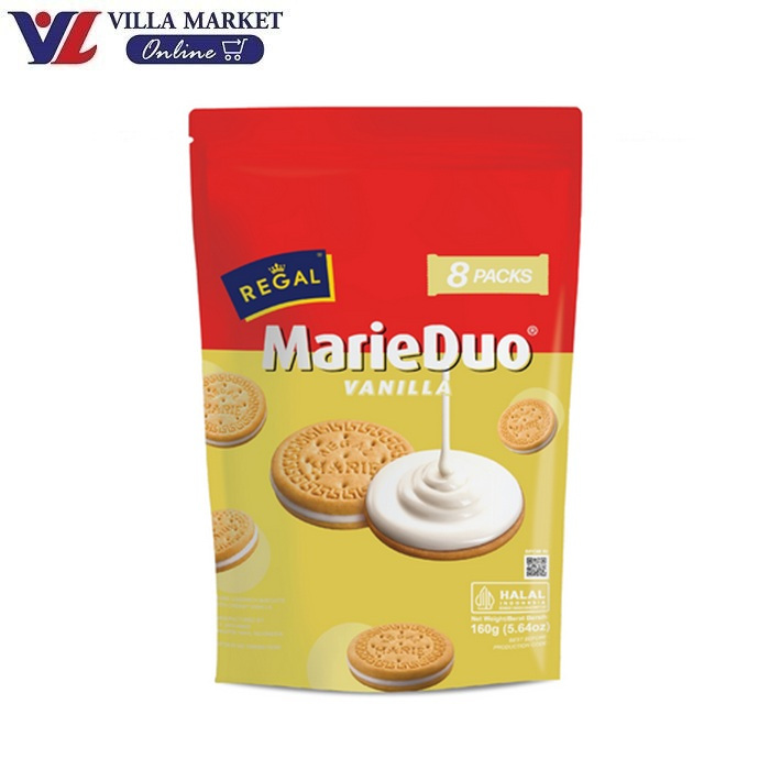 (1แถม1 ถึง 20พฤศจิกายน) คุกกี้สอดไส้วานิลา Regal Marie Creamy Vanilla 160g มีฮาลาล