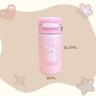 ขวดน้ำสแตนเลส ขนาด220ML. แก้วน้ำเก็บความเย็น-ร้อน ดีไซน์น่ารัก พร้อมส่ง🎉🚚🎉💢🎈