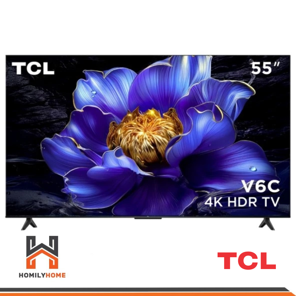 TCL TV รุ่น 55V6C ทีวี ขนาด 55 นิ้ว 4K UHD Google TV HVA Panel Dolby Audio