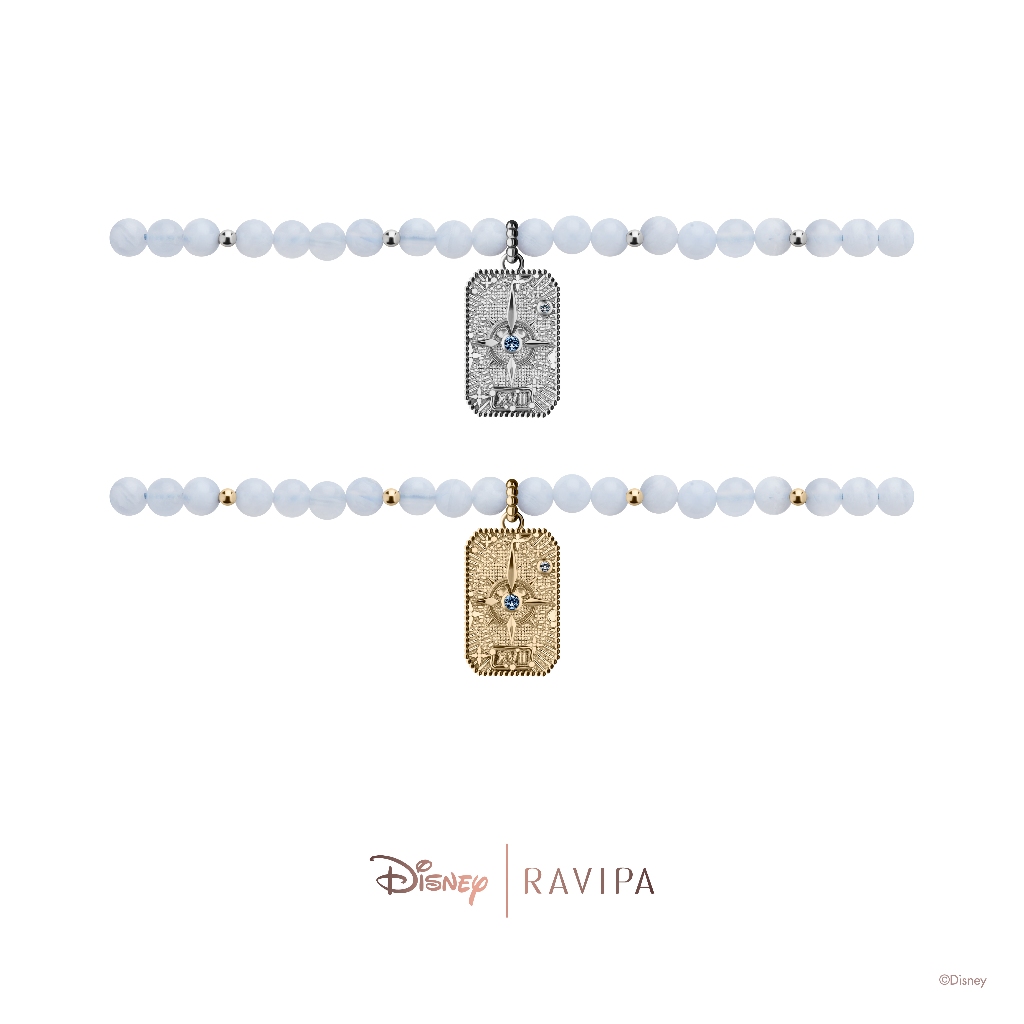 Ravipa | Once Upon the Star and Blue Lace Agate Bracelet - สร้อยข้อมือ