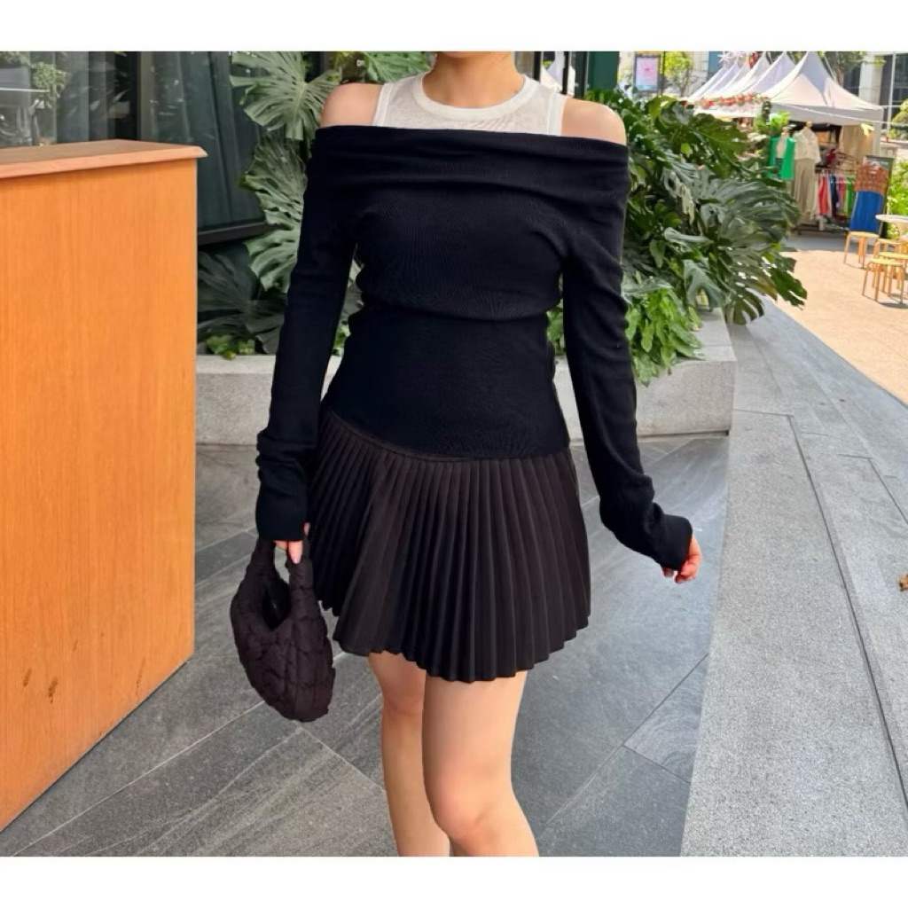 ส่งต่อ เสื้อไหมพรม double top UIUI