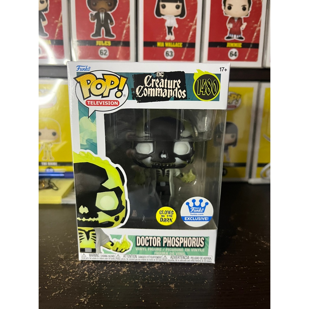 ฟิกเกอร์ Funko Pop DC #1480 Dr. Phosphorus แอนิเมชั่น Creature Commandos ตัวพิเศษเรืองแสง ของใหม่ สภ