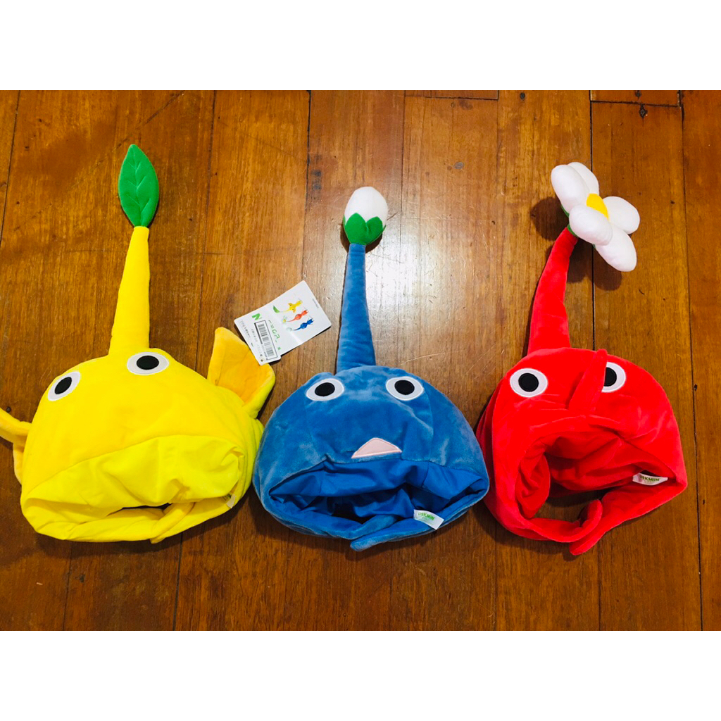 หมวกสวมหัว "Pikmin Narikiri Hat" เป็นสินค้าที่จำหน่ายโดย Nintendo ⚠️สินค้ามือสองสภาพดี⚠️