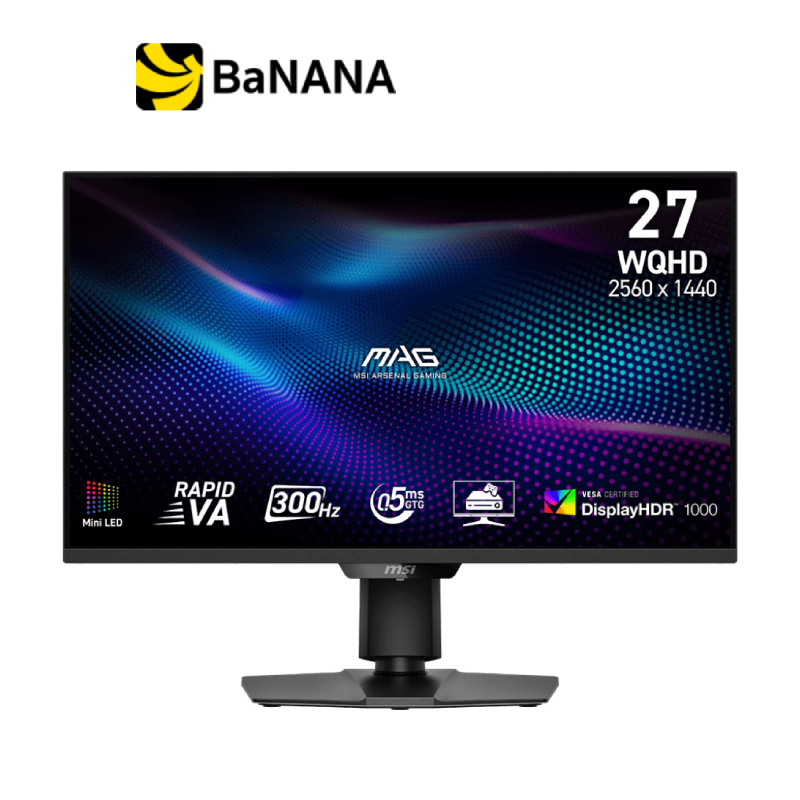 จอมอนิเตอร์ MSI MAG 274QPF X30MV Gaming Monitor (Rapid VA 2K 300Hz) by Banana IT