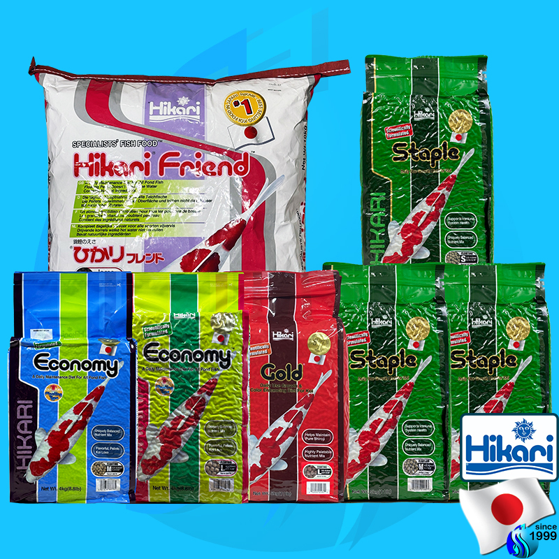 Hikari Economy / Friend / Gold / Spirulina / Staple อาหารปลาคราฟ koi food อาหารปลาลอยน้ำ floating fish food