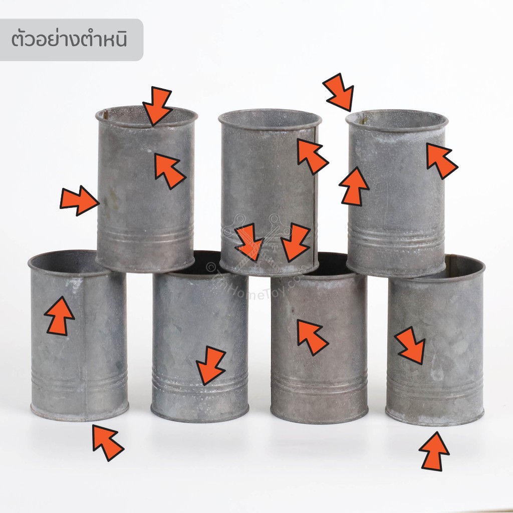 *Clearance* Vintage Copper Skinny Vase กระป๋องทรงกระบอกสีทองแดงวินเทจ | สินค้ามีตำหนิ แจกัน สังกะสี แฮนด์เมด จัด ต้นไม้ - รูปที่ 3