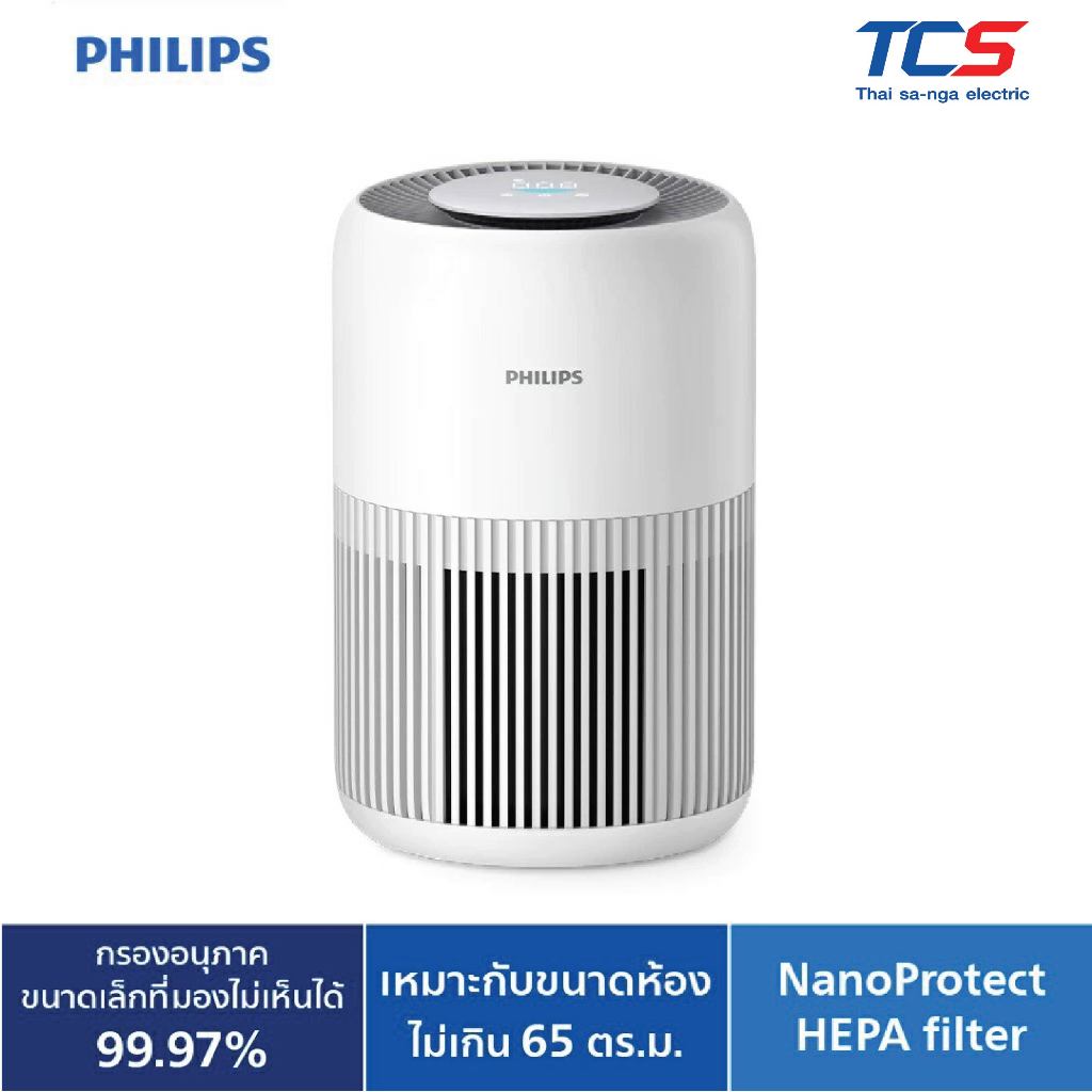 AC0920/10 Philips เครื่องฟอกอากาศ Air Purifier สำหรับห้องไม่เกิน 65 ตรม. CADR 250 ลบ.ม./ชม. รับประกัน 2ปี ทั่วโลก