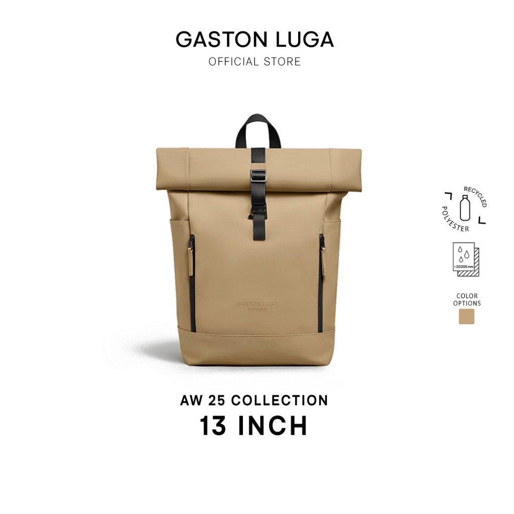 Gaston Luga รุ่น Rullen 13" สี Latte กระเป๋าสะพายหลังใส่คอมพิวเตอร์