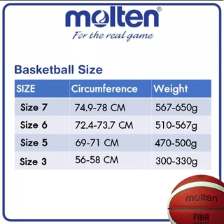 [ลิขสิทธิ์แท้] MOLTEN ลูกบาส บาสเกตบอล บาส เบอร์ 6 Rubber Basketball B6G2000 FIBA (560)