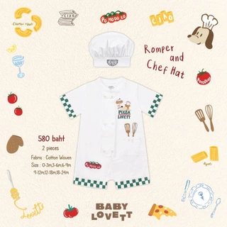 02 Bon Appétit Baby - Romper and Chaf Hat
