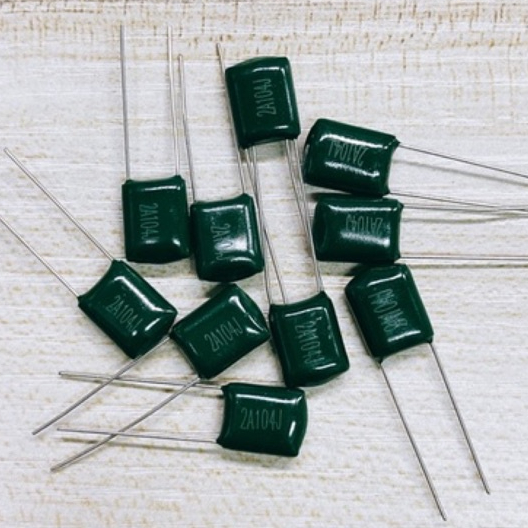 C ไมล่า 104 100V. 2A104J สีเขียว