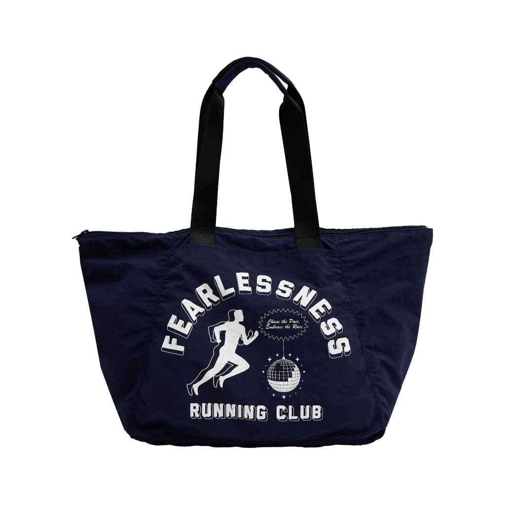 FEARLESSNESS Track & Tempo Tote Bag - Navy