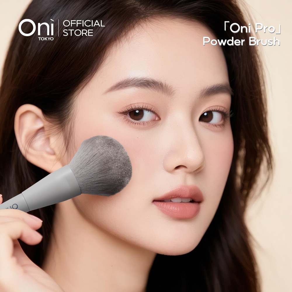 Oni Pro Powder Brush, Makeup Blending Brush for Foundation, Powder ,Contour,แปรงแป้งพัฟ,แปรงเมคอัพ