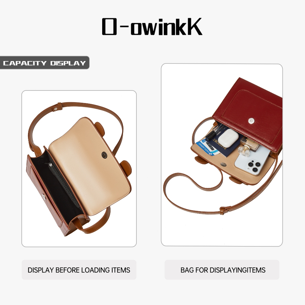O-owinkK حقيبة كروس / توت نسائية بطبقتين مقاومة للماء — صورة 7