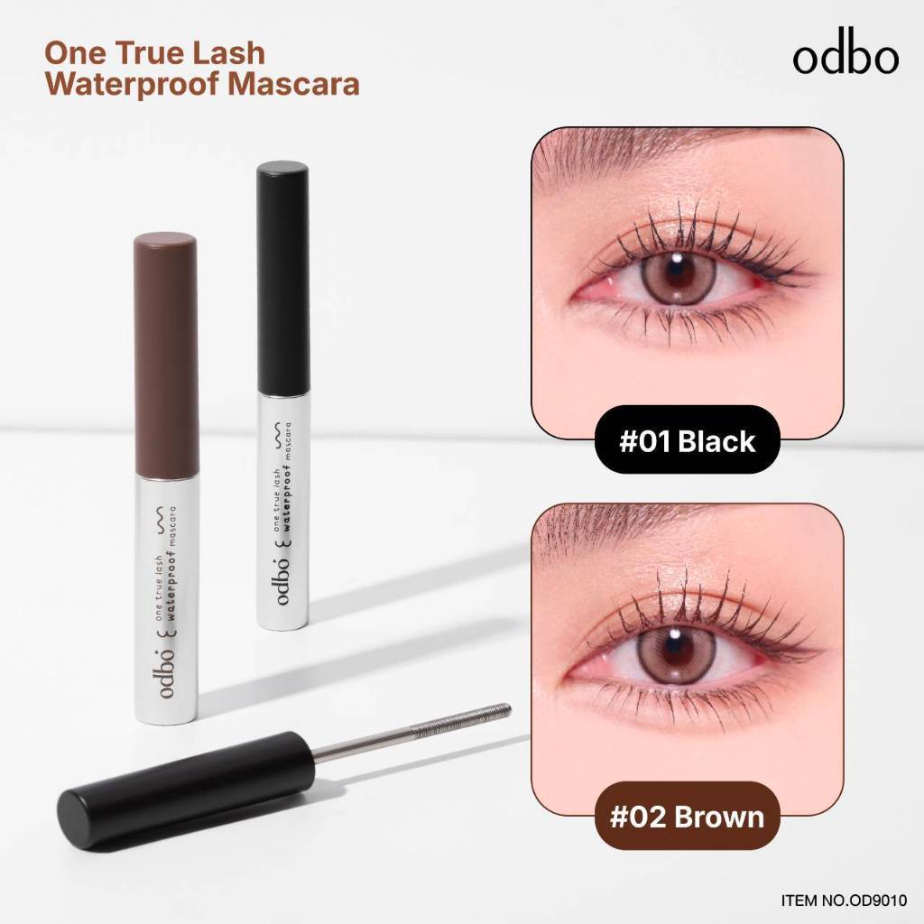 (ชิ้น) [OD9010] มาสคาร่าหัวเหล็ก ODBO One true lash waterproof mascara โอดีบีโอ วัน ทรู แลช วอเตอร์พ