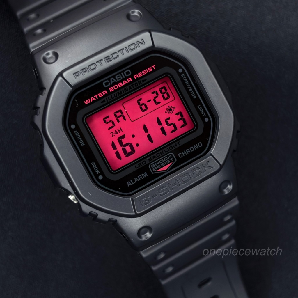 Casio G-Shock นาฬิกา สายเรซิน รุ่น DW-5600BBR-1 - สีดำ