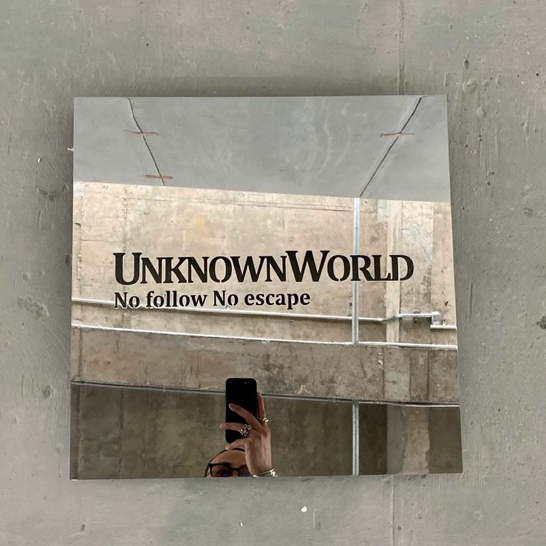 พร้อมส่ง Acrylic Mirror พร็อพกระจกติดร้านคาเฟ่ ป้ายร้านคาเฟ่ ร้านอาหาร  ตกแต่งบ้าน