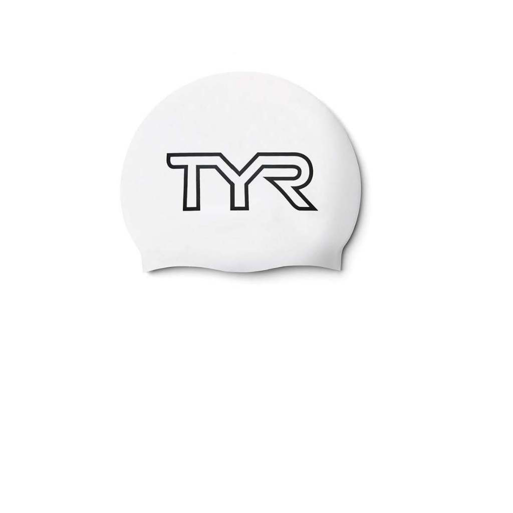 TYR Large Logo Silicone Swim Cap