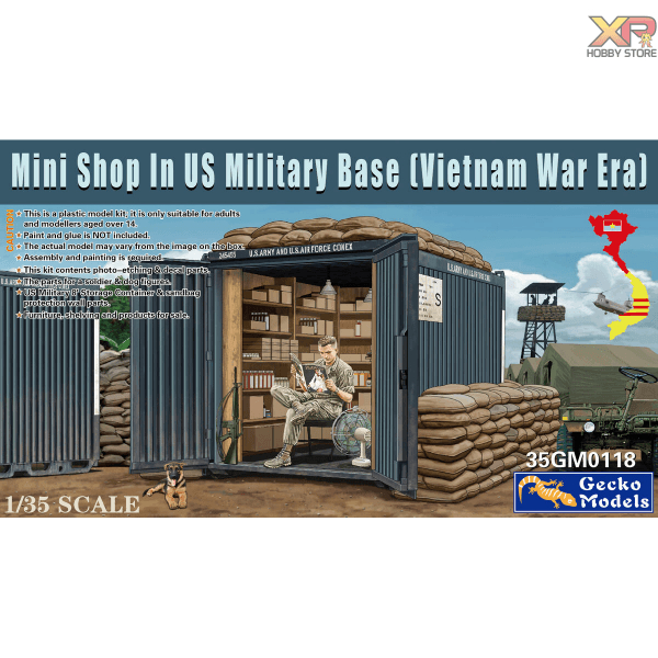 [Gecko Model] 1/35: Mini Shop In US Military Base (Vietnam War Era) (35GM0118)