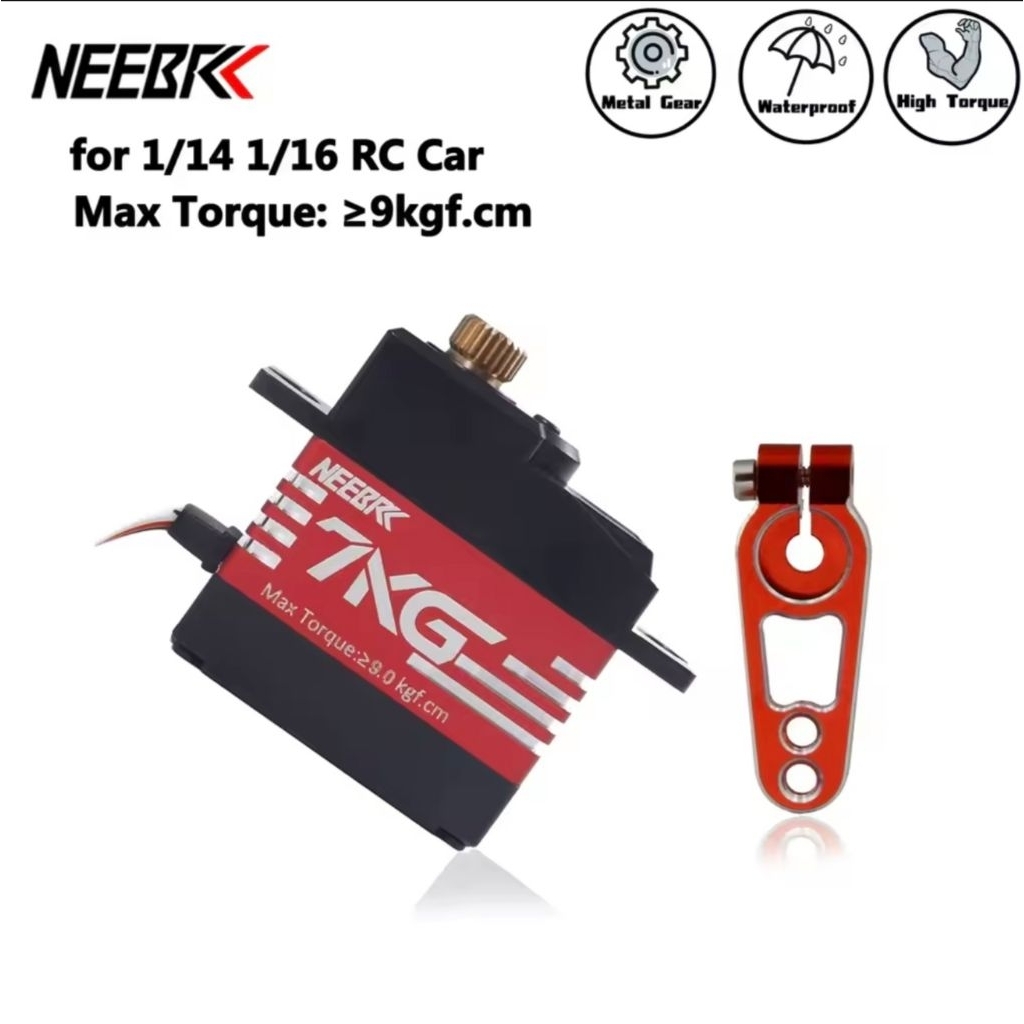 (ส่งจากไทย) NEEBRC 7KG/21G  Semi-Aluminum Case Metal Gear Digital Servo for 1/12 1/14 1/16 RC Car