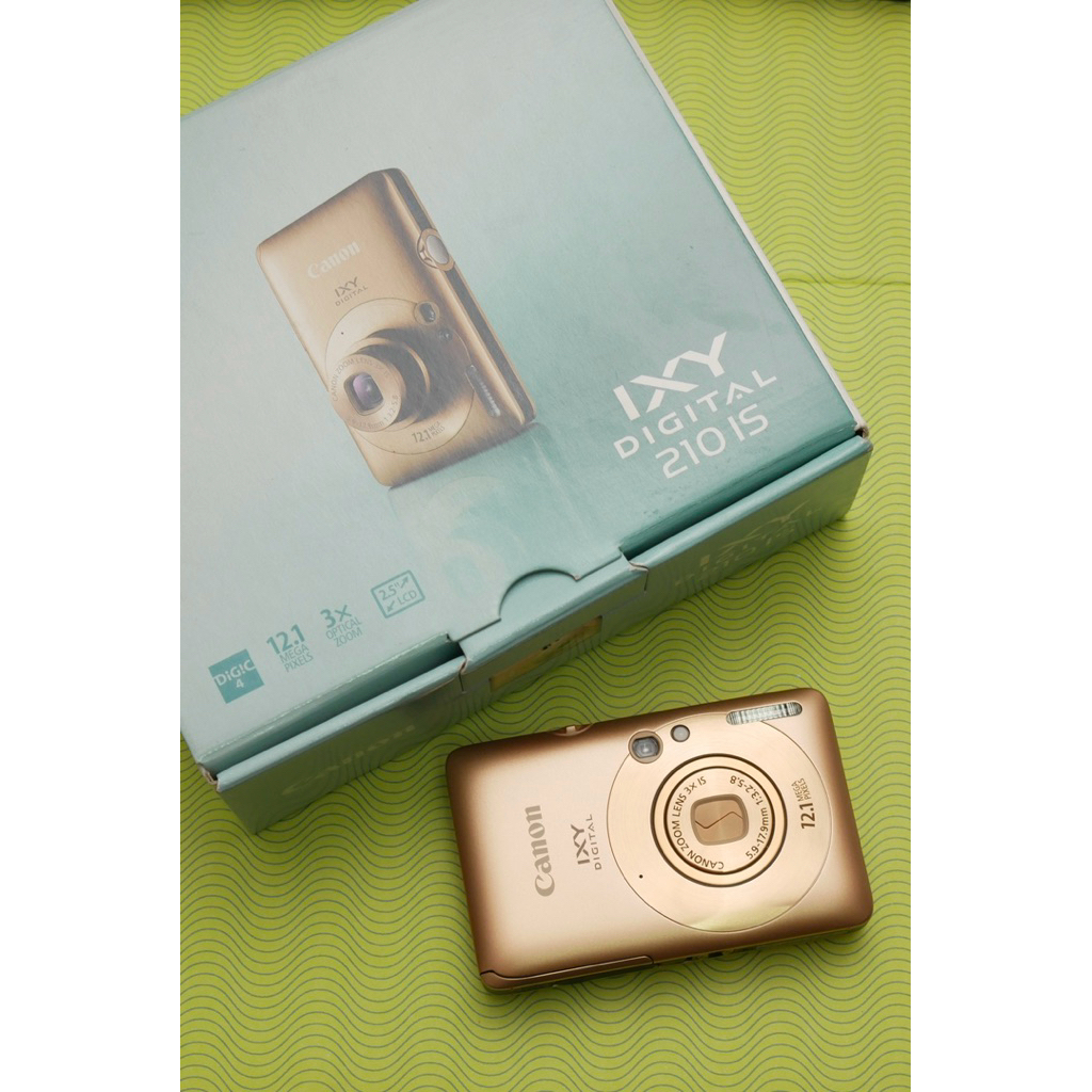 กล้องดิจอตอลงCanon IXY210IS (gold)Box