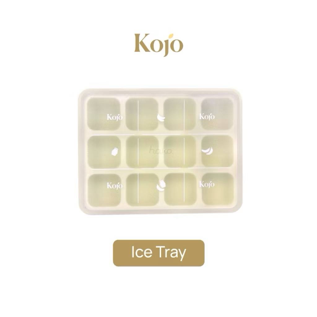 [พร้อมส่ง] Kojo x Hako Ice tray (Limited Edition) ถาดทำน้ำแข็งซิลิโคน 12 ก้อน พร้อมฝาปิด