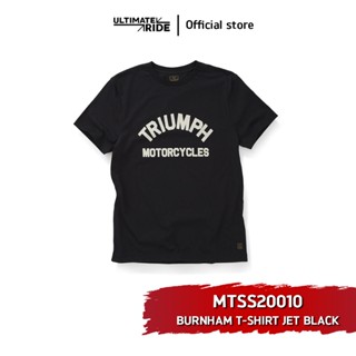 เสื้อยืด TRIUMPH MTSS20010  BURNHAM T-SHIRT JET BLACK