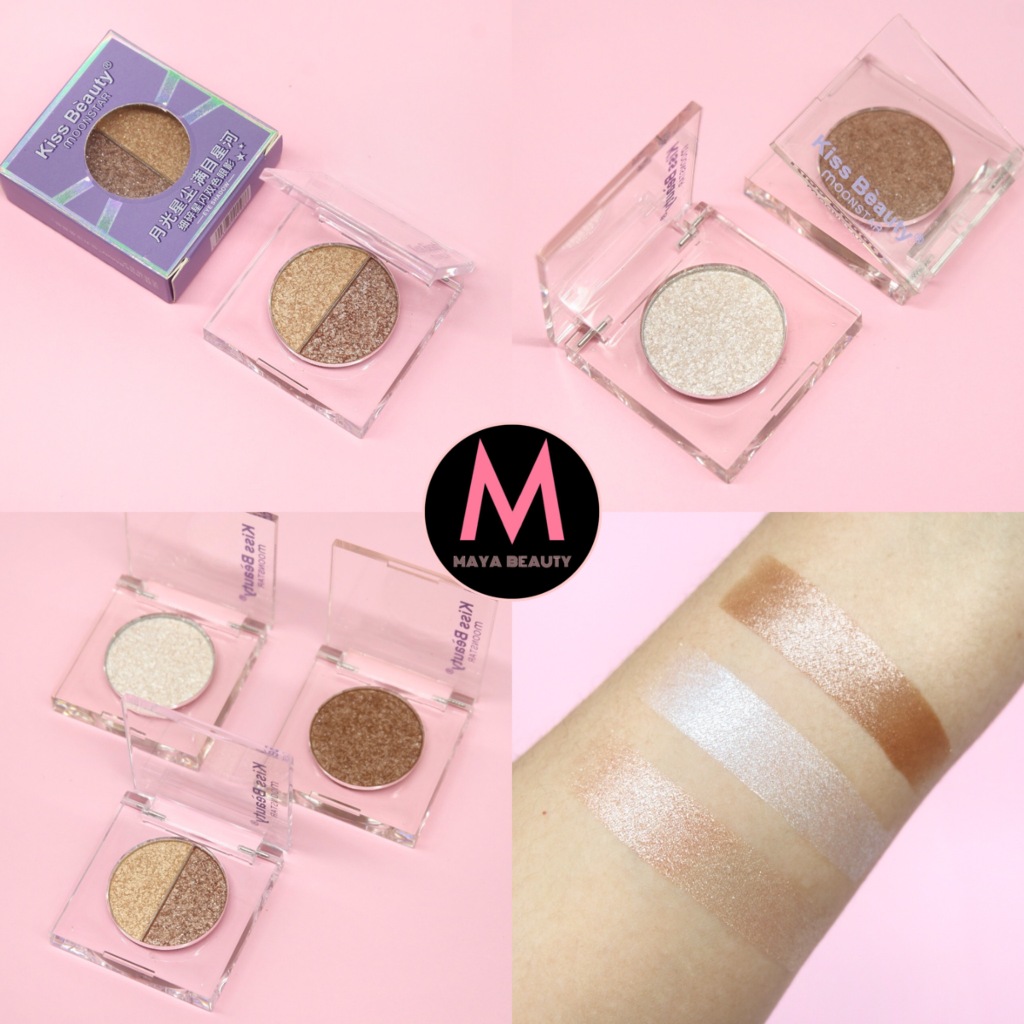 {12ตลับ} Kiss Beauty Moonstar Eyeshadow ตลับอายแชโดว์ ผสมชิมเมอร์ ดวงตาดูเป็นประกาย no.87230