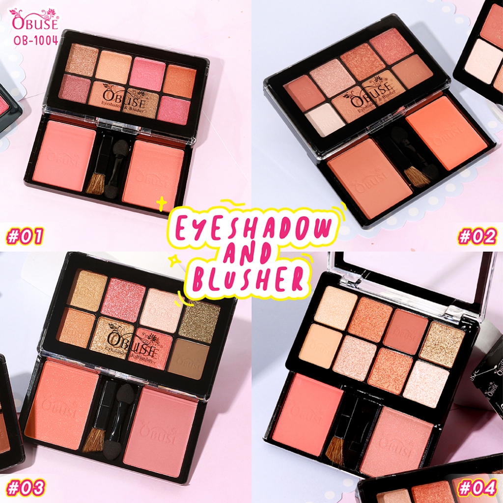 Obuse Eyeshadow&Blush เมคอัพตลับเดียวสวยจบ (OB-1004)