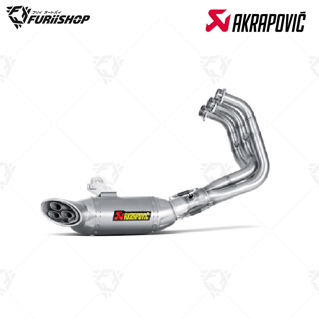 ท่อสูตร/ท่อแต่ง/ท่อไอเสีย Akrapovic titanium ตัว 3 รู  : for Yamaha XSR900 2017-2021