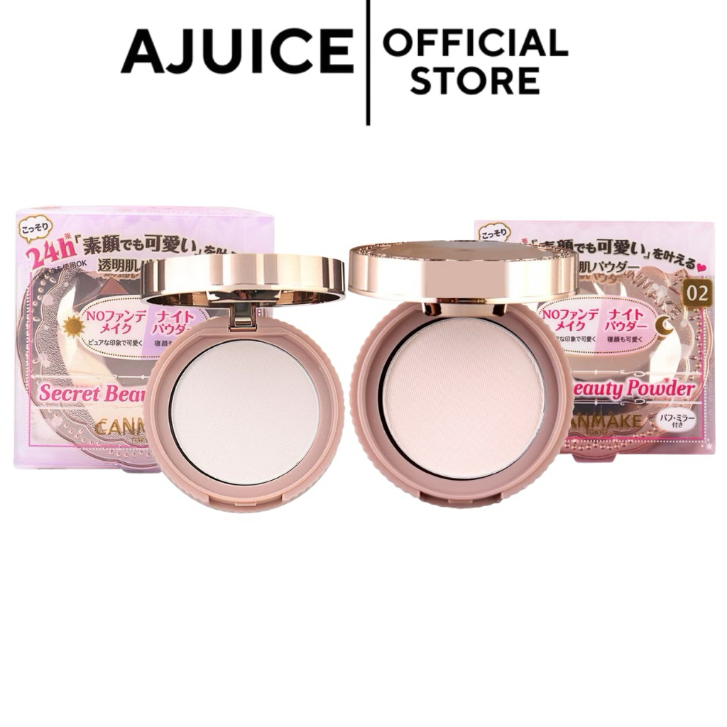 หิ้วเองจากญี่ปุ่น🇯🇵💚CANMAKE Secret Beauty Powder แป้งไม่ผสมรองพื้นเนื้อโปร่ง 3 สี