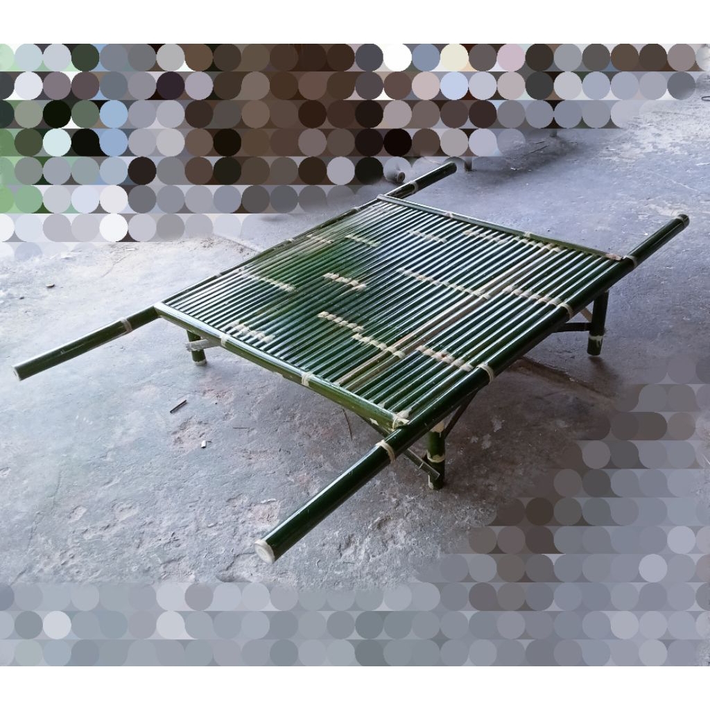 เสลี่ยงเดินพาเหรดเสลี่ยงแบบมีคานในตัวขนาด100*100ซม.ความยาวรวม190ซม.