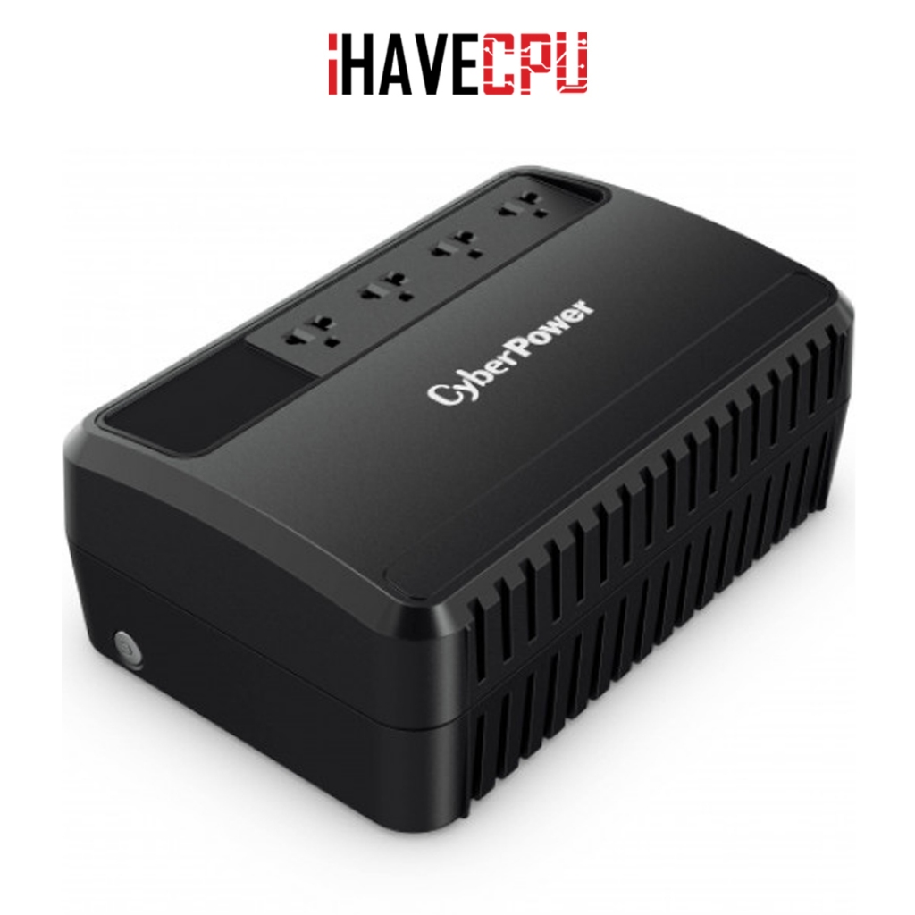 iHAVECPU UPS (อุปกรณ์สำรองไฟ) CYBER POWER BU1000EA 1000VA/630WATT (BLACK)