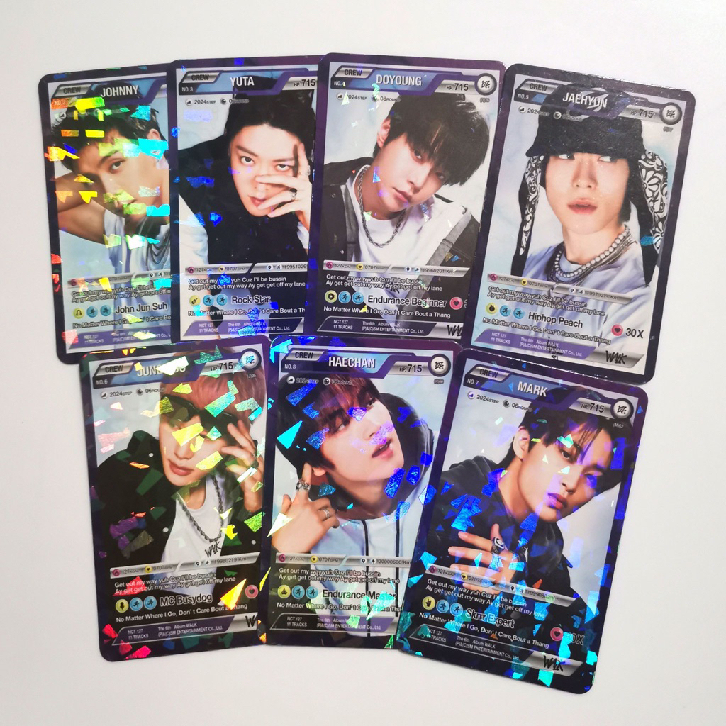 [พร้อมส่ง] การ์ด nct127 walk character