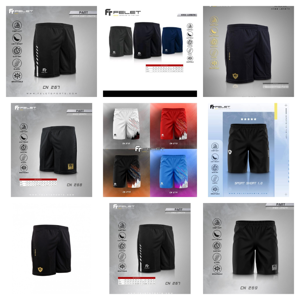 กางเกงแบดมินตัน Felet (Original) ราคาขายส่ง