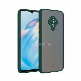 เคสขอบสีหลังด้าน สำหรับ Vivo S1Pro S1 เคสกันกระแทก ตรงรุ่น หลังด้าน เคสผิวด้าน