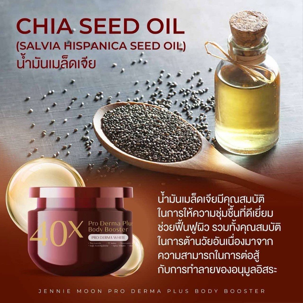 ครีม40x bright skin PRO DERMA PLUS BODY BOOSTER บำรุงผิวกาย ปริมาณ 250 ml. - รูปที่ 5