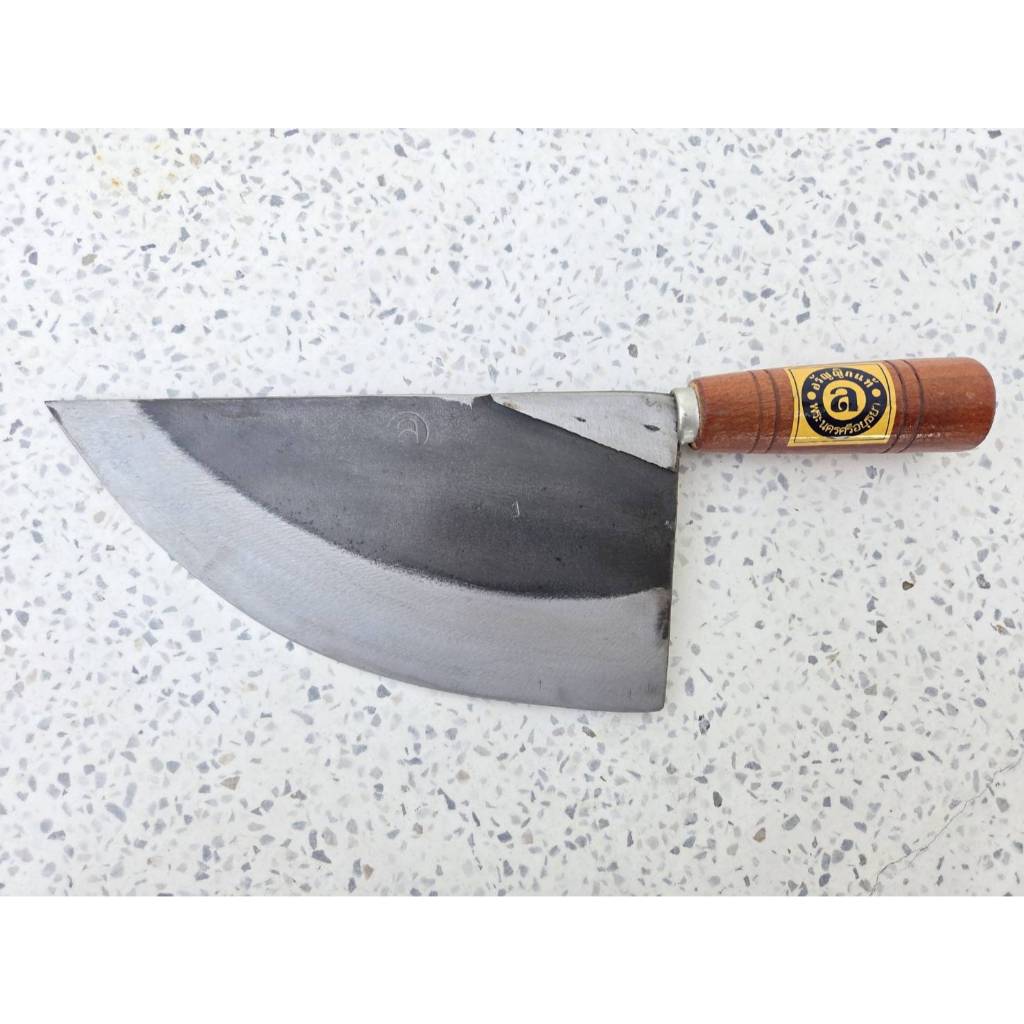มีดแล่เนื้อหมู มีดปาดหมู ด้ามไม้ มี3ขนาด ทำจากใบเลื่อยแท้ อรัญญิกแท้ ใช้ดี แข็งแรง ทนทาน พร้อมส่ง - รูปที่ 4