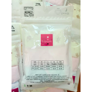 (ร้านคละแบบ ให้เท่านั้น ) Wacoal Bloom Panty Cotton Bikini กางเกงในสำหรับเด็ก Pack 3 รุ่น WU6J33