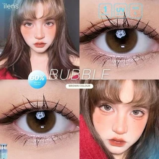 💧ค่าอมน้ำ60% 🌈Bubble🌈คอนแทคเลนส์ Brown / Gray / Blue (ilens) ขนาดกลาง💖