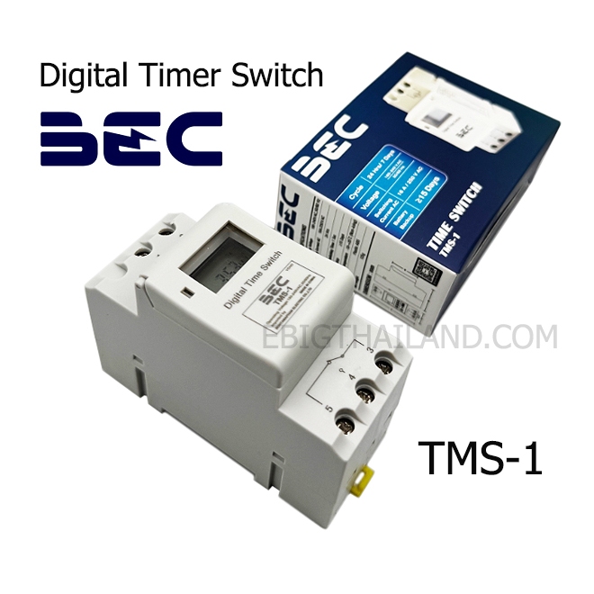 BEC เครื่องตั้งเวลาอัตโนมัติ (Timer Switch) ทำงาน 24 ชั่วโมง รุ่น TMS-1