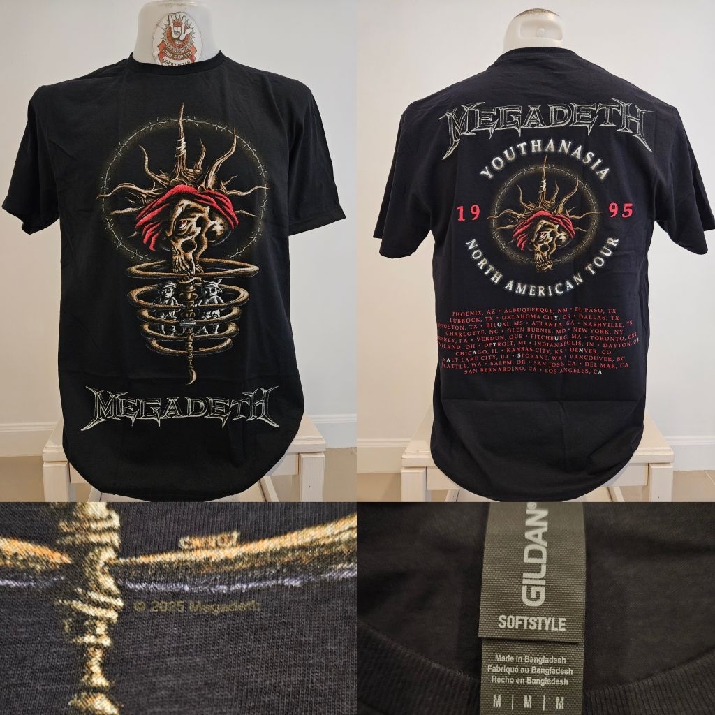 🚩New Arrival🌏 Megadeth เสื้อวง งานลิขสิทธิ์แท้ นำเข้า-UK ป้ายGildan ของแท้ สินค้ามือ1🌍