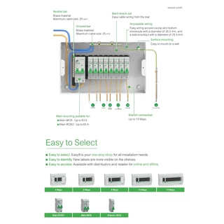 Schneider กันดูด EZ9D 40A - 63A 1P+N 10kA 30mA Easy9 RCBO เมนเซอร์กิตเบรกเกอร์ ป้องกันไฟดูด