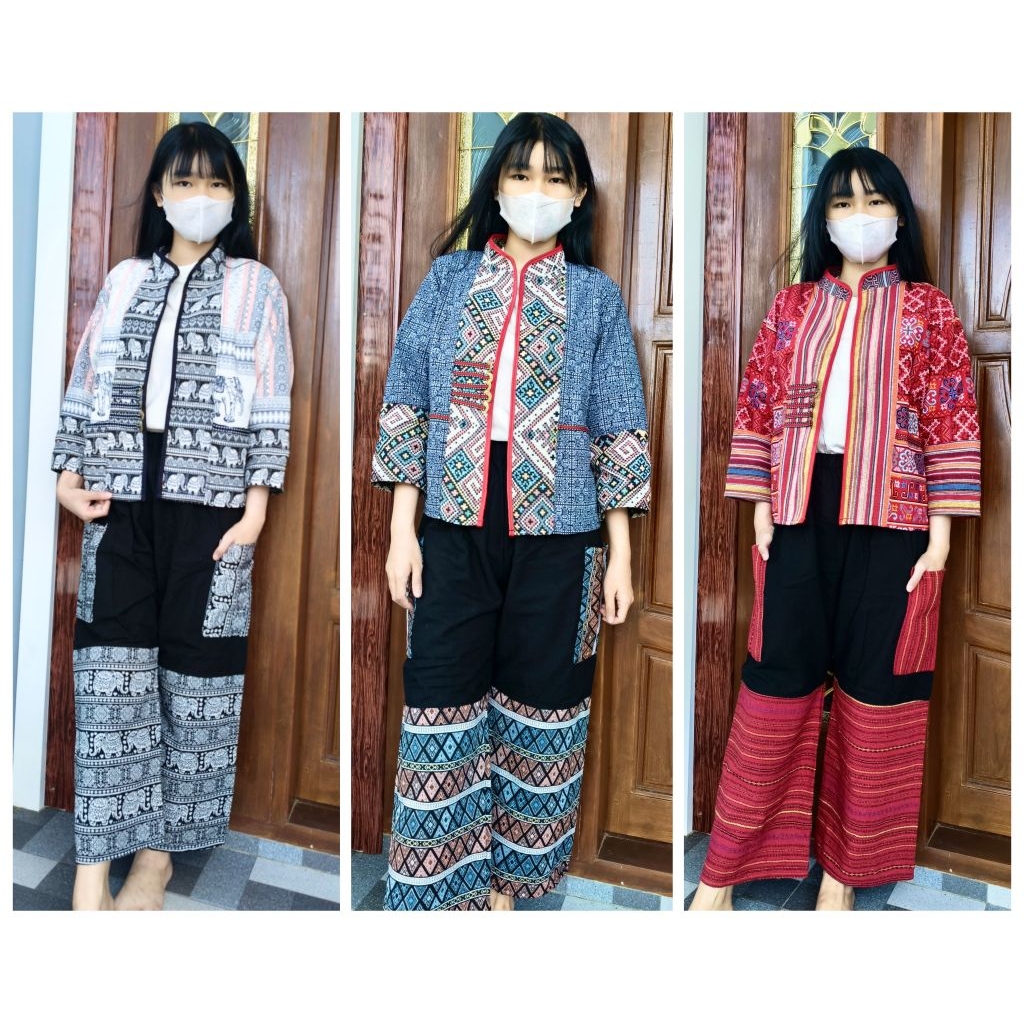 เสื้อคลุมผ้าฝ้ายราคาถูก เสื้อคลุมคอจีน เสื้อคลุมครอป ขายปลีกและส่ง