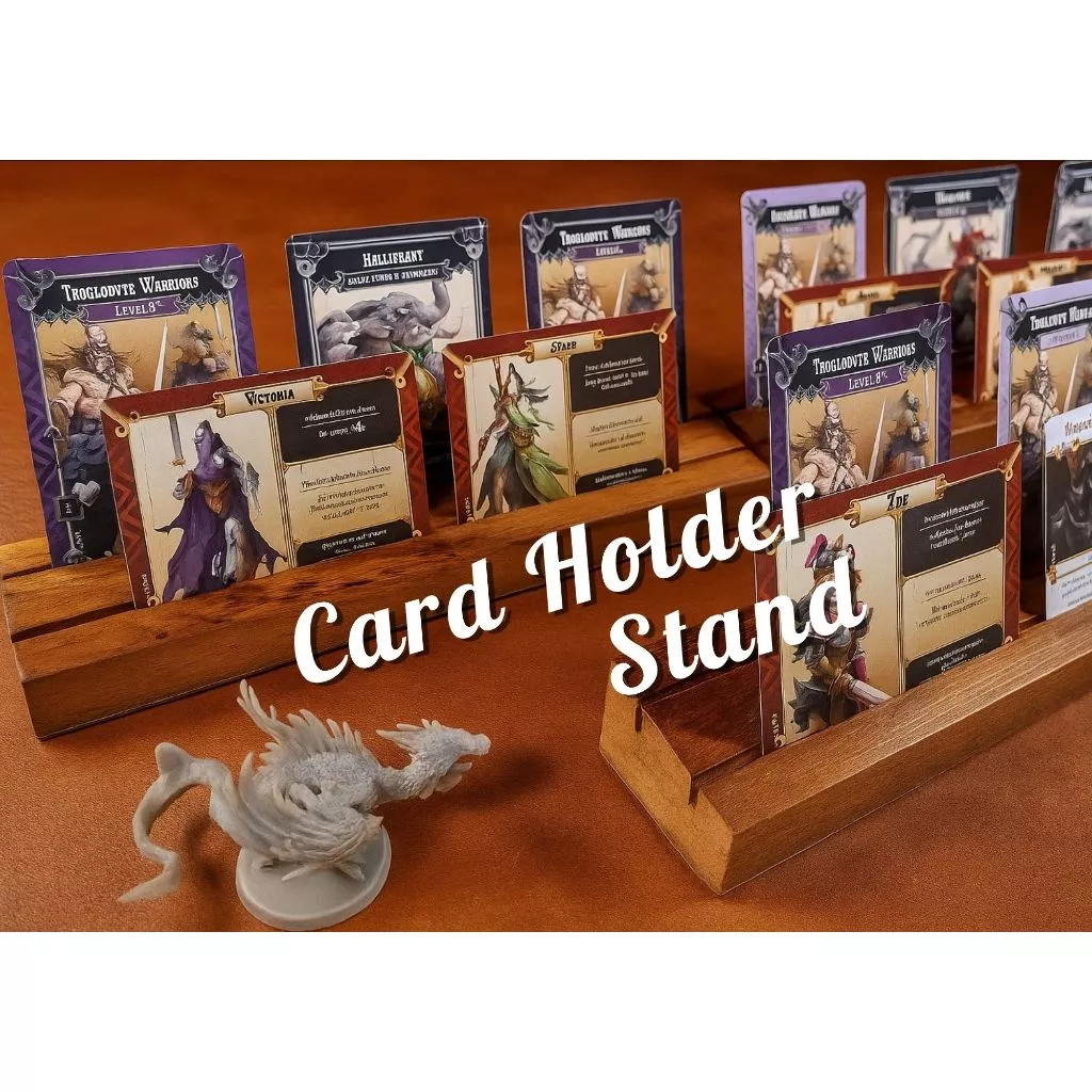 ⚔️ ที่วางการ์ดเกม พรีเมียม ปั๊มชื่อได้ | แท่นวางการ์ด บอร์ดเกม MTG DND TCG | Card Holder Stand Fantasy ของขวัญเกมเมอร์