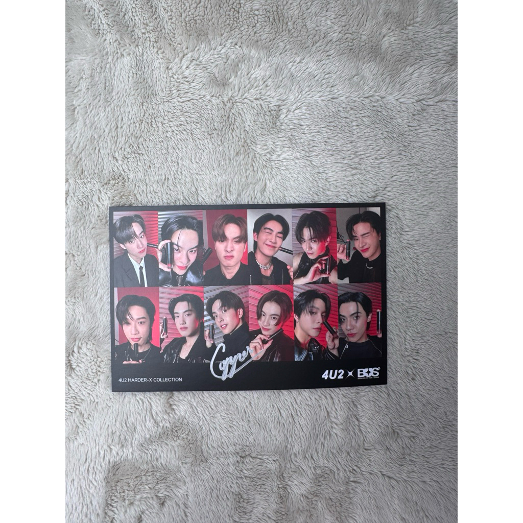 (สินค้าพร้อมส่ง) โปสการ์ด 4U2xBUS พร้อมลายเซ็นสด copper (คอปเป้อ)