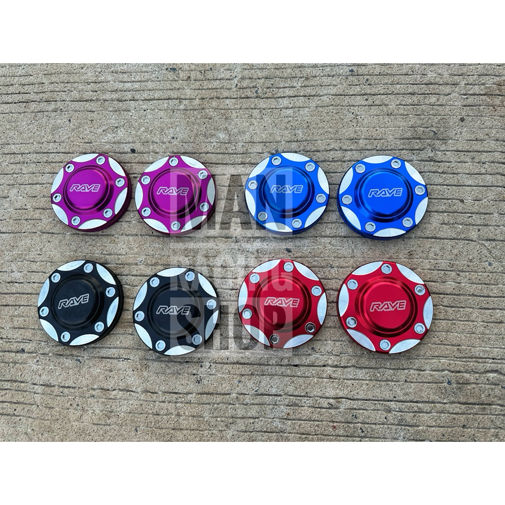 🆕 🆕 ฝาครอบดุมล้อฐานเงิน V.2  แบบตบเข้า แม็ก 6  รู  ขนาดเส้นผ่าศูนย์กลาง 105-106 mm ( เซต 1 คู่ )