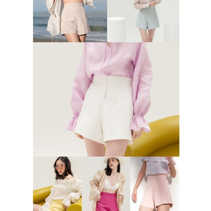 Theblancpale : Churros shorts กางเกงขาสั้น ดีเทลเดินเส้น กางเกงมีซับในทั้งตัวนะค้า